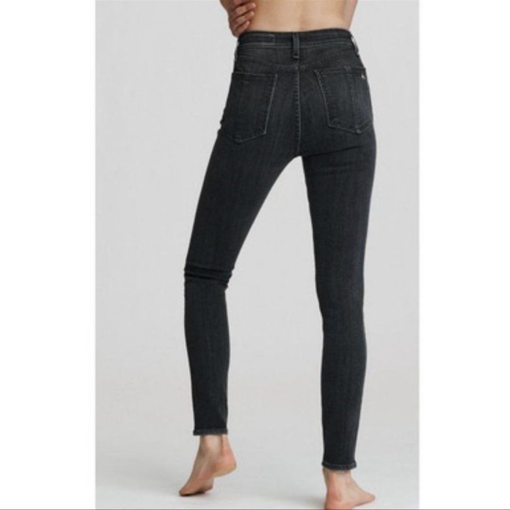 Rag & Bone Black Nina High Rise Skinny Jeans